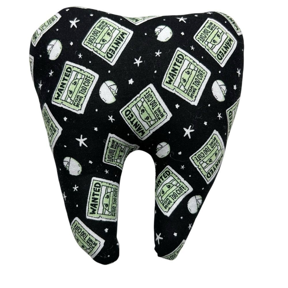 Tooth Fairy Pillow Hand Crafted - Baby Yoda Grogu Star Wars Mandalorian
